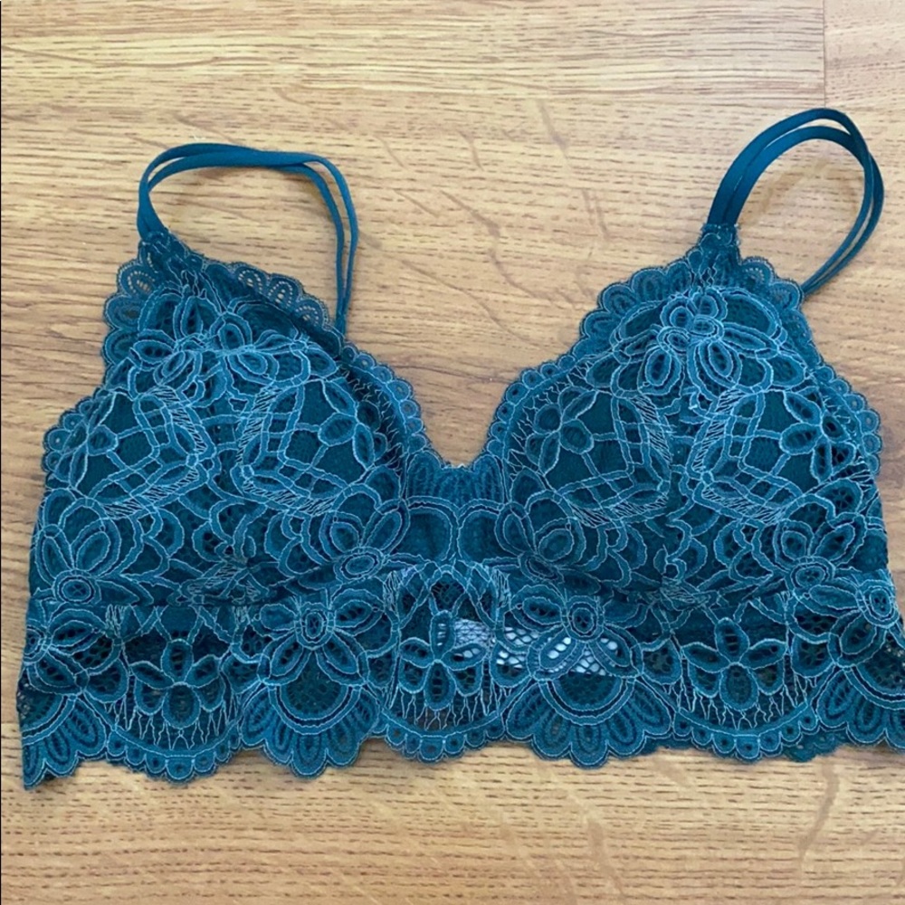 Colsie Teal Lace Bralet